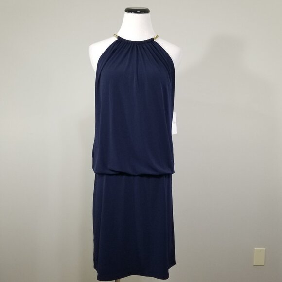 NEW Jessica Simpson Womens 8 Chain Neck Halter Dress Cocktail Party Night Out - Picture 1 of 10